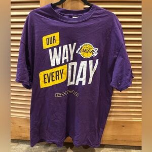 Purple Los Angeles Lakers Graphic T-Shirt